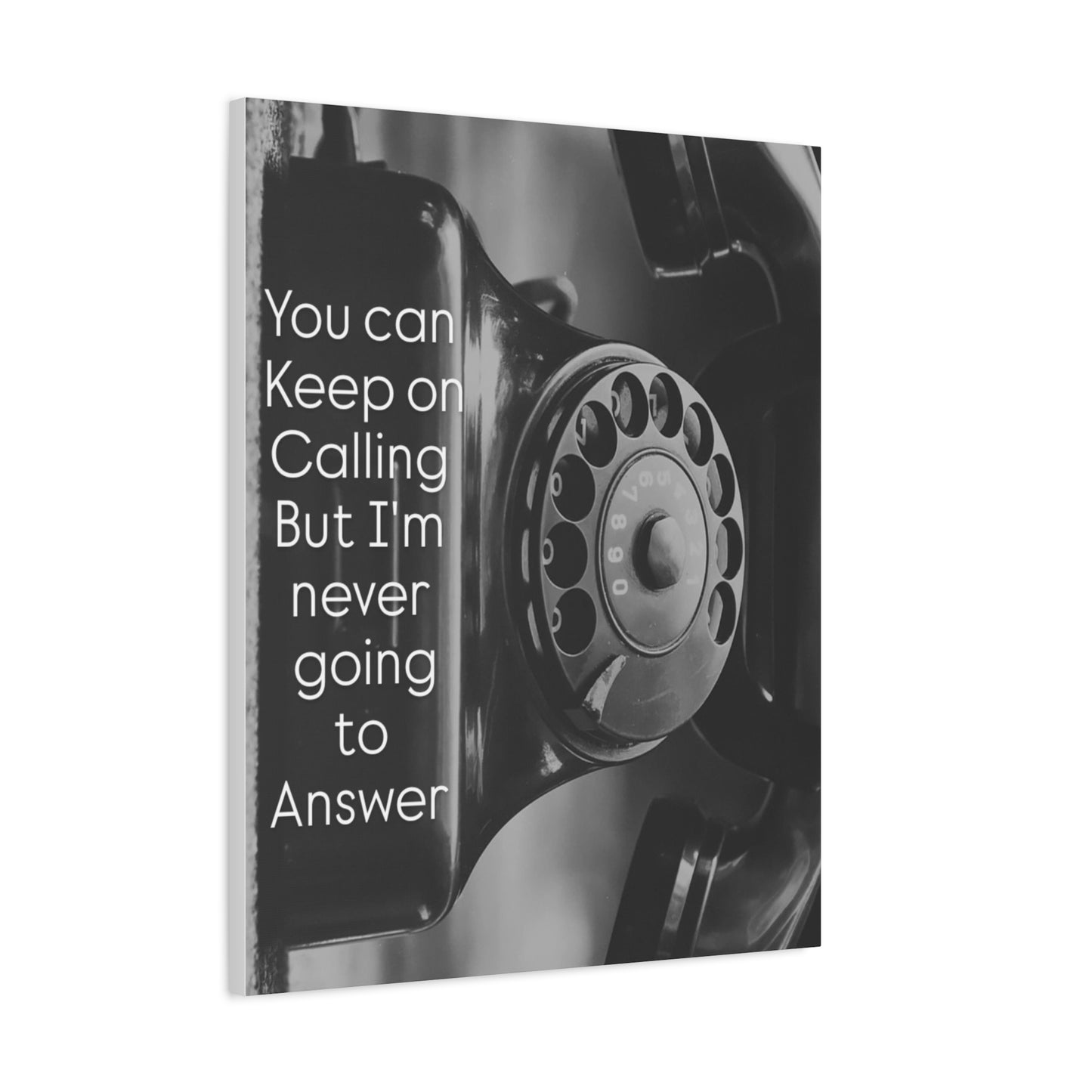 Art Matte Canvas TE NOTE  ''Why call ''