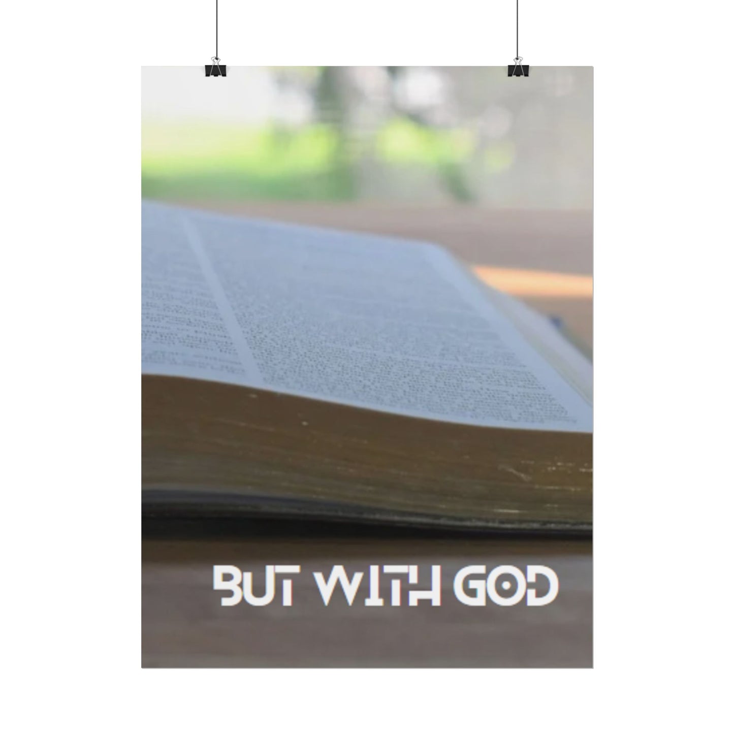Inspirational Wall Art 'But with GOD'