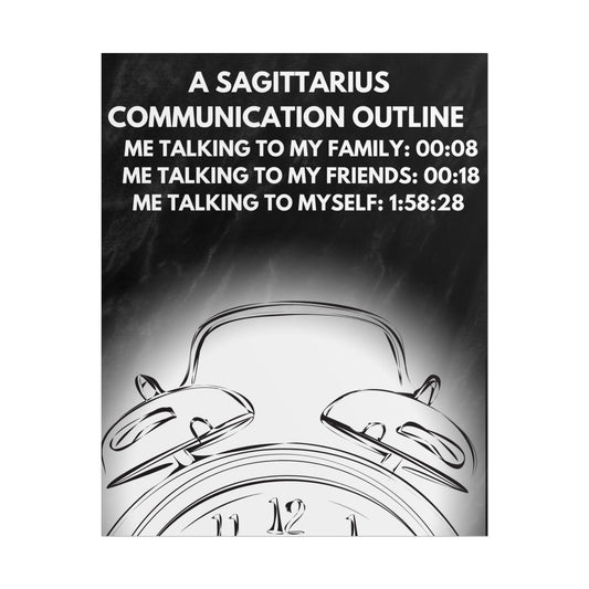 Wall Art-TE NOTE " A Sagittarius communication outline "