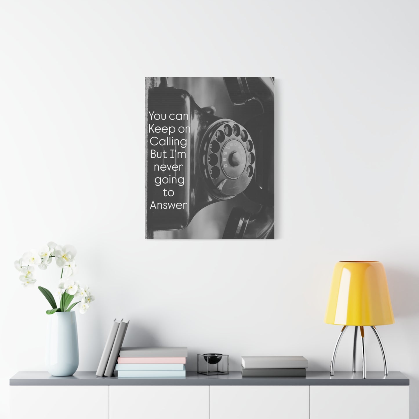 Art Matte Canvas TE NOTE  ''Why call ''