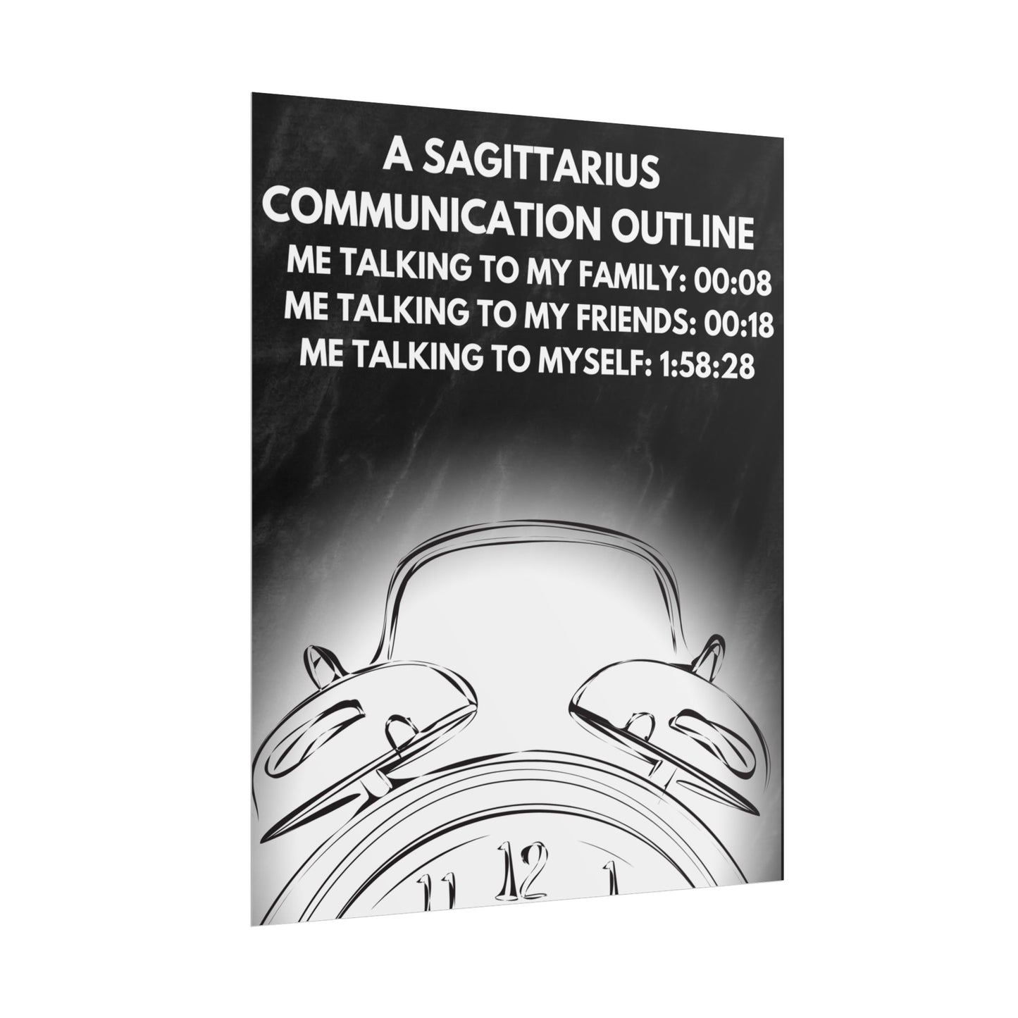 Wall Art-TE NOTE " A Sagittarius communication outline "