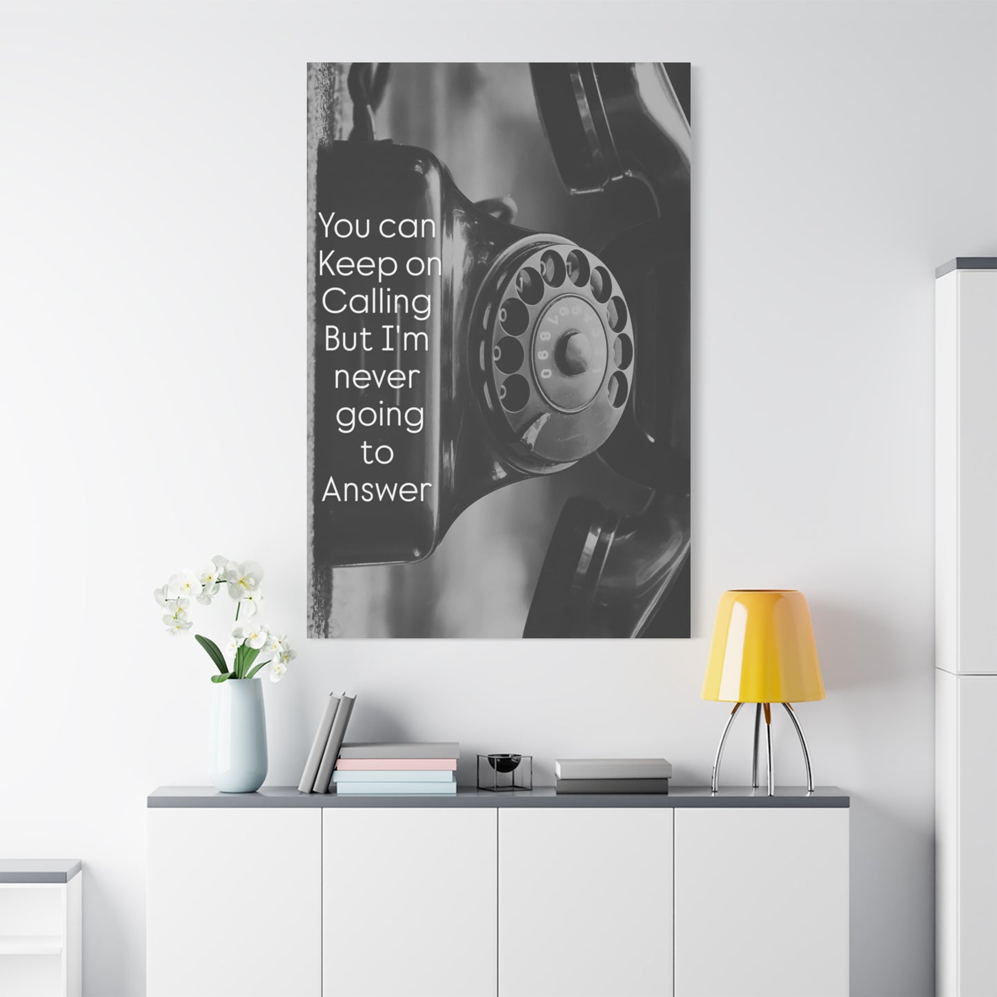 Art Matte Canvas TE NOTE  ''Why call ''