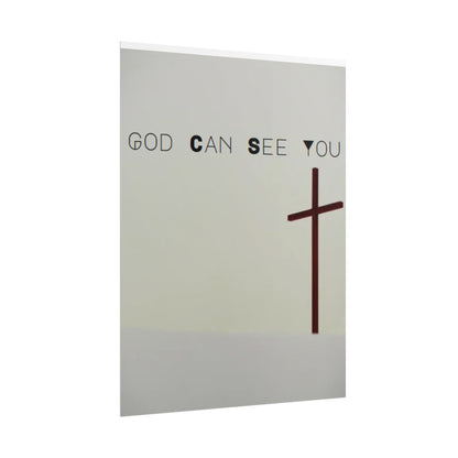 Inspirational Wall Art "GOD Can See You"