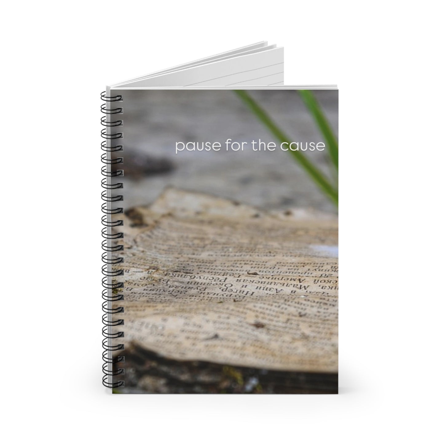 TE Note "Pause for the cause" spiral notebook
