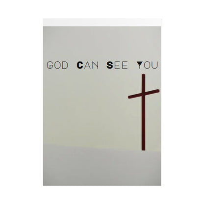 Inspirational Wall Art "GOD Can See You"