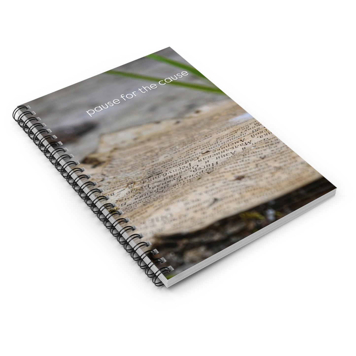 TE Note "Pause for the cause" spiral notebook