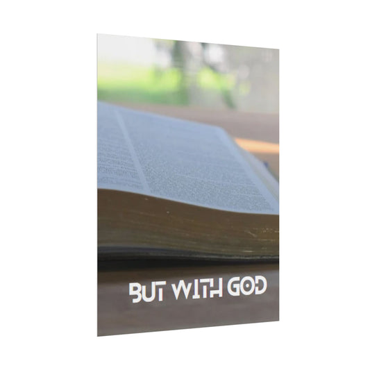 Inspirational Wall Art 'But with GOD'