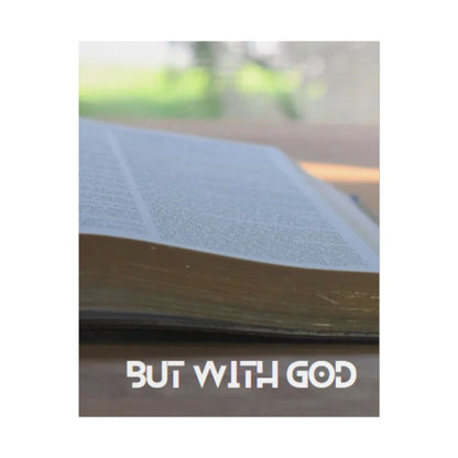 Inspirational Wall Art 'But with GOD'