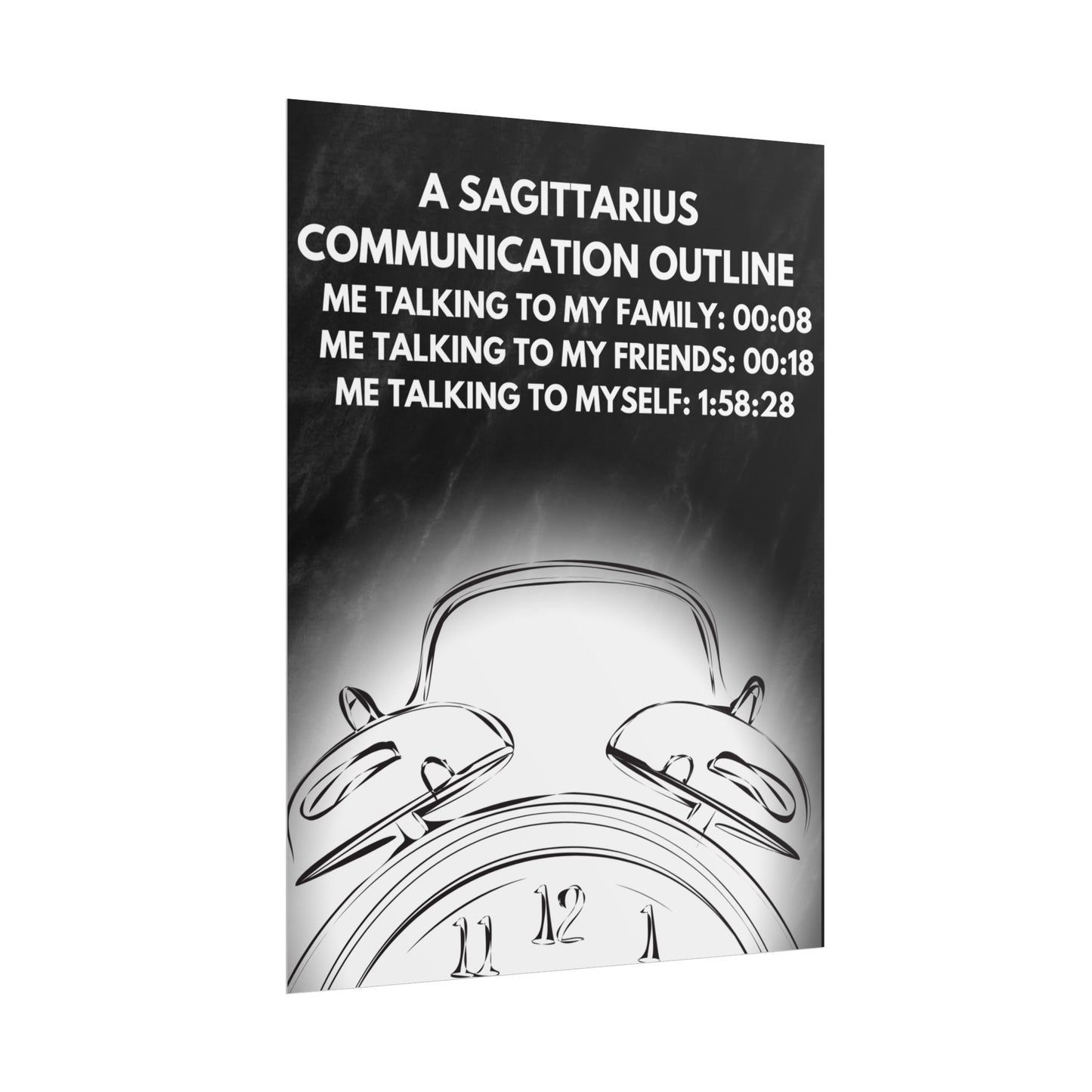 Wall Art-TE NOTE " A Sagittarius communication outline "