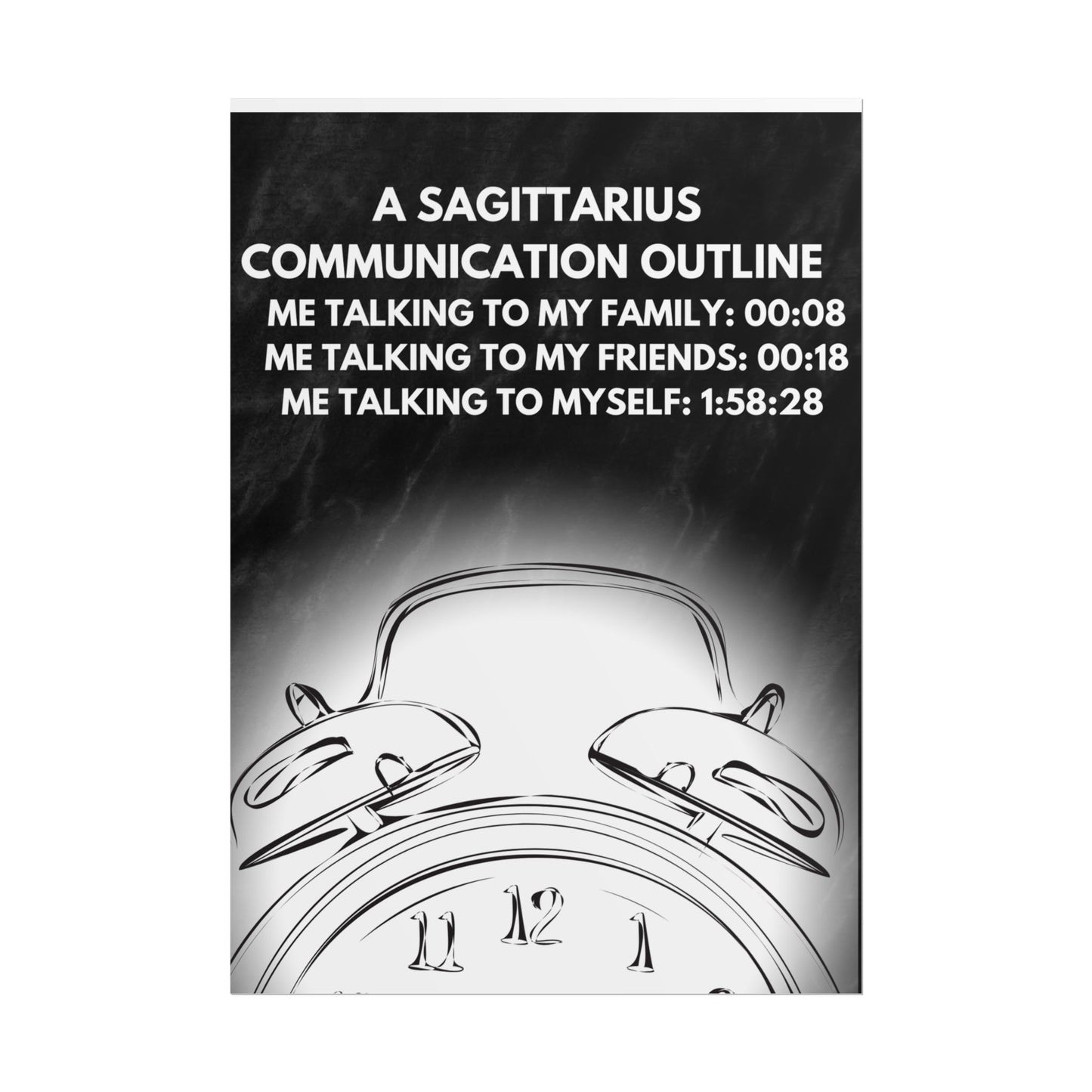Wall Art-TE NOTE " A Sagittarius communication outline "