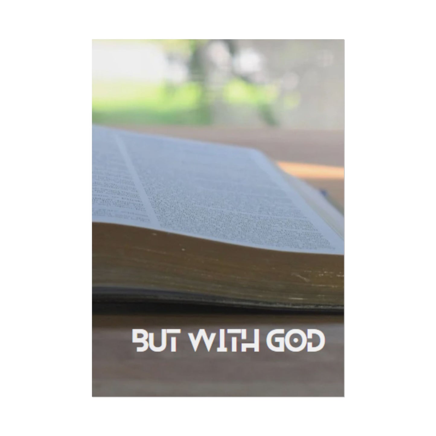 Inspirational Wall Art 'But with GOD'