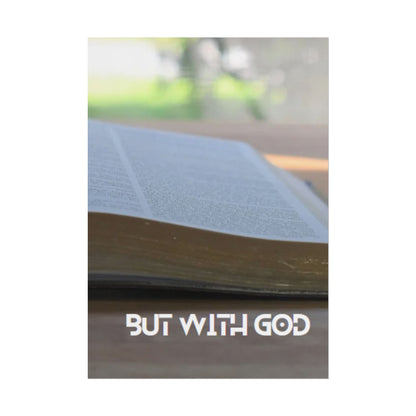 Inspirational Wall Art 'But with GOD'