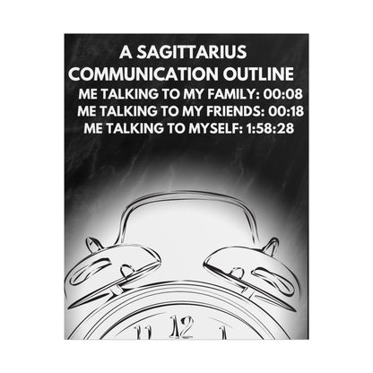 Wall Art-TE NOTE " A Sagittarius communication outline "