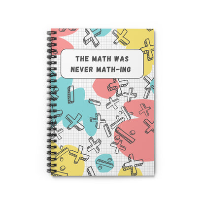 TE Note "The Math part" spiral notebook