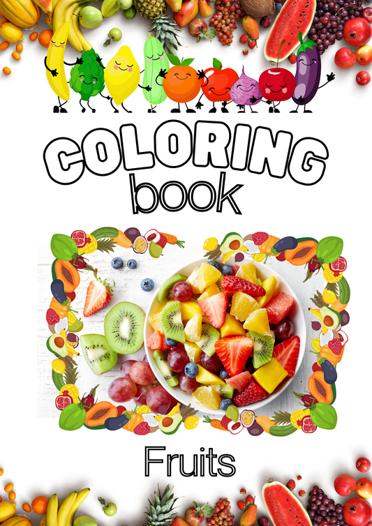 Color Me Sweet: Fruit Coloring Book for All Ages