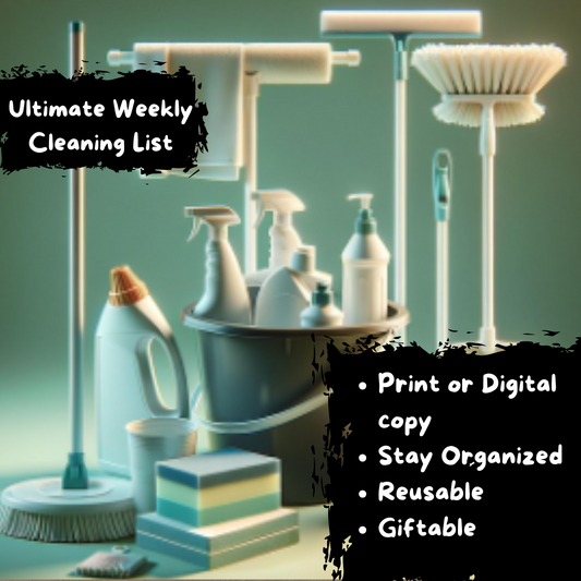 FREE Ultimate Weekly Cleaning List